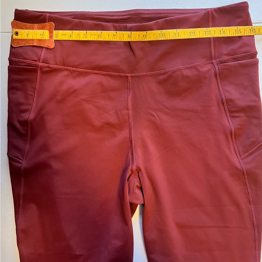Women's Lululemon Pace Rival Crop *22" Dark Adobe Sz 12 - Picture 9 of 9